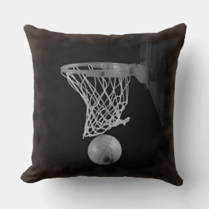 Sepia Color Basketball Nah-up Throw Kissen