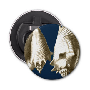 Sepia Conch Seashells Flaschenöffner