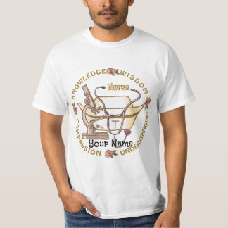 Sepia coole Krankenschwester T-Shirt
