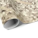 Sepia Creamy Foxier Gold Marble Shiny Metal Stroke Geschenkpapier<br><div class="desc">Minimalismus und Eleganz nach den Trends der Inneneinrichtung. Für viele Luxus-Glam-Situationen</div>