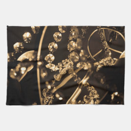 Sepia Crystal Chandelier Geschirrtuch