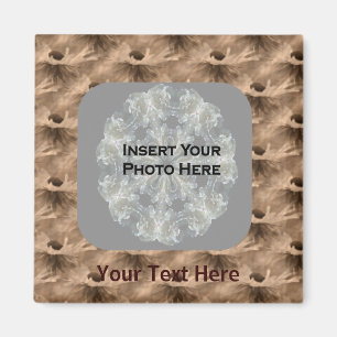 Sepia Daisy Blume Foto Magnet