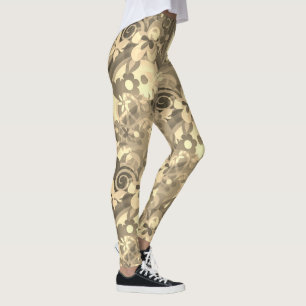 Sepia der Blume Power Leggings