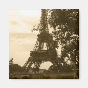 Sepia-Eiffelturm Magnet