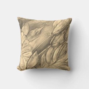 Sepia Florals Kissen