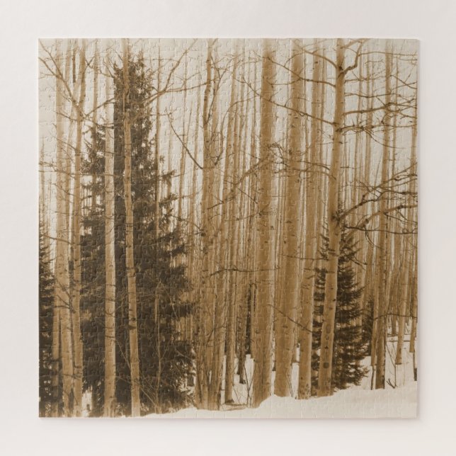 Sepia Forest Maze - 20x20 - 520 Stück Puzzle (Vertikal)