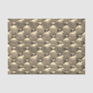 Sepia Gold Luxury Metallic Tufted Leather Seidenpapier