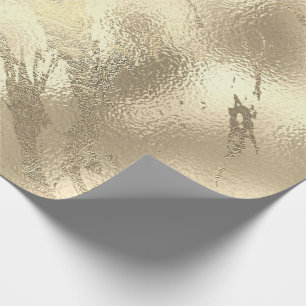 Sepia Gold Stroke Marble Shiny Glam Abstrakt VIP Geschenkpapier
