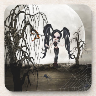 Sepia Goth Girl Untersetzer