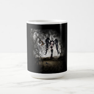 Sepia Goth Girl Vignette Kaffeetasse