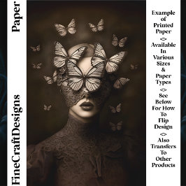 Sepia Lace & Butterfells — CR7-Kunsthandwerkspapie