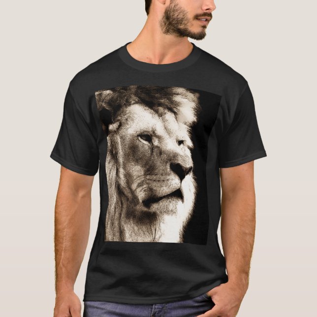 Sepia Lion T-Shirt (Vorderseite)