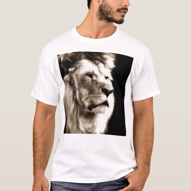 Sepia Lion T-Shirt (Vorderseite)