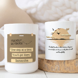 Sepia Motivierend Inspiration Zitat und Sprichwort Tasse