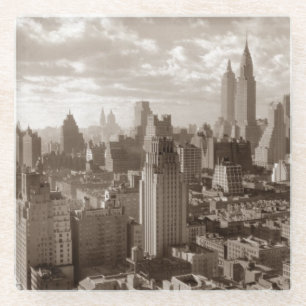 Sepia New York City Glasuntersetzer