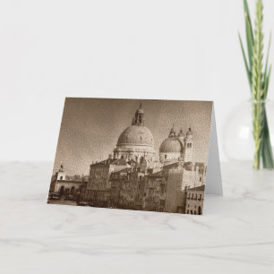 Sepia-Papiereffekt Venedig Grand Canal Karte