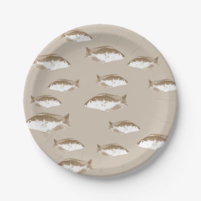 Sepia Pappteller (Vorderseite)