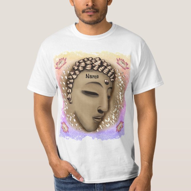 Sepia Peace Buddha T-Shirt (Vorderseite)
