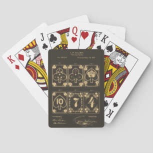 Sepia Playing Card Patent Design Spielkarten