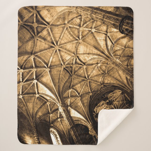 Sepia Portugiesische Architektur Sherpadecke (Vorderseite)