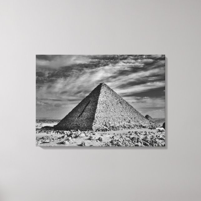 Sepia Pyramid Leinwanddruck (Vorderseite)