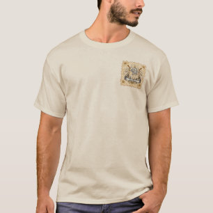 Sepia-Ritterschild-Nachname T-Shirt