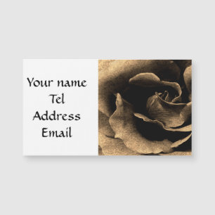 Sepia-Rose Magnetkarte