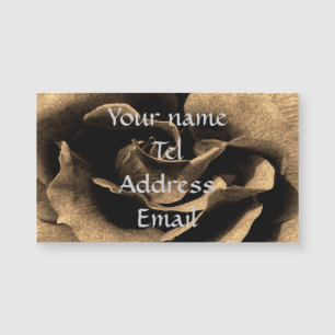 Sepia-Rose Magnetkarte