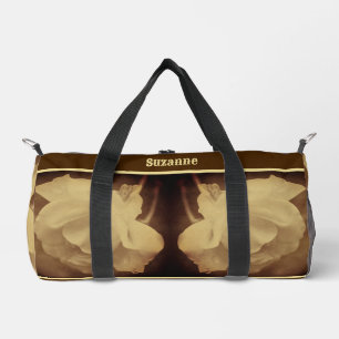 Sepia-Rosen-Regentropfen gealtert vintage personal Duffle Bag