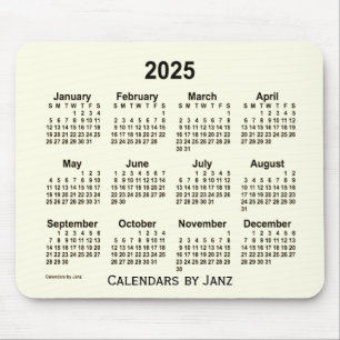 Sepia Smoke Calendar 2025 von Janz Mouse Pad Mousepad