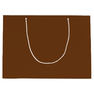 Sepia Solid Blank Color Große Geschenktüte