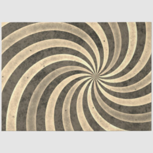 Sepia Spirals Muster, Scrapbooking Geschenke Umhül Seidenpapier
