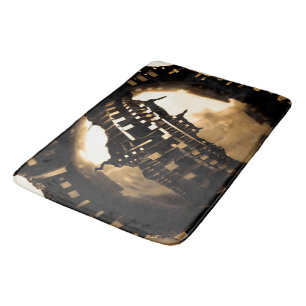 Sepia Steampunk Badematte