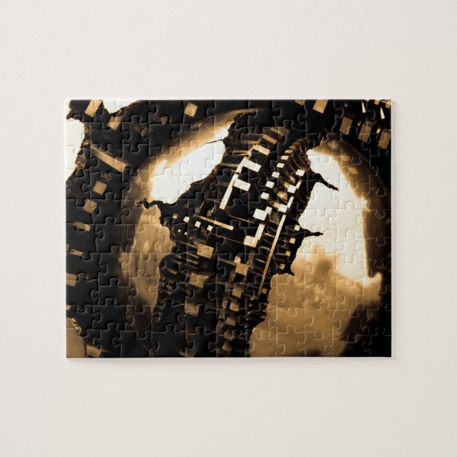Sepia Steampunk Puzzle (Horizontal)