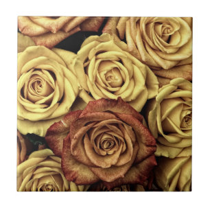 Sepia Tinted Rose Fliese