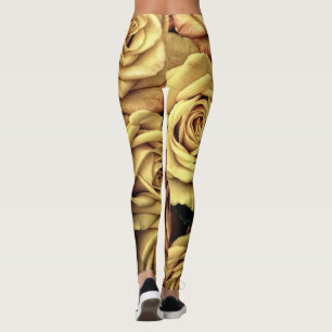 Sepia Tinted Rose Leggings