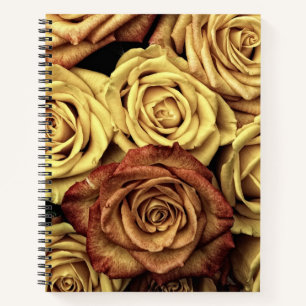 Sepia Tinted Rose Notizbuch