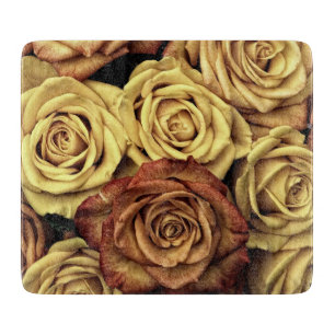 Sepia Tinted Rose Schneidebrett