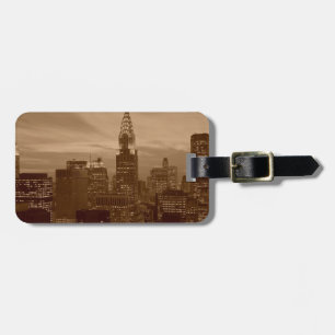 Sepia Tone New York City Gepäckanhänger