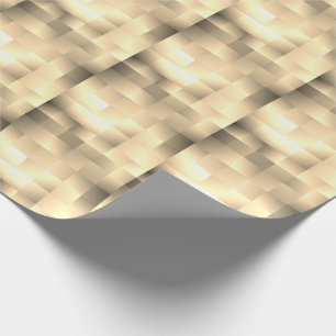 Sepia Tones in Square Pattern Geschenkpapier