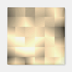 Sepia Tones in Square Pattern Magnet