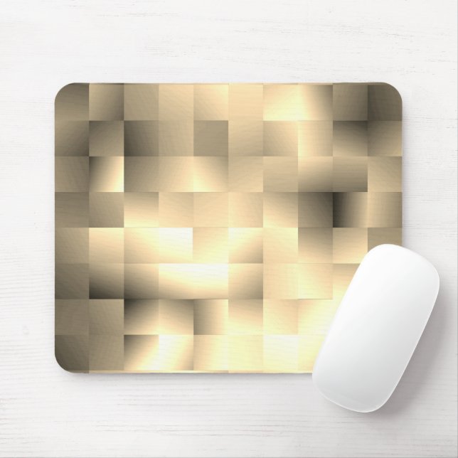 Sepia Tones in Square Pattern Mousepad (Mit Mouse)