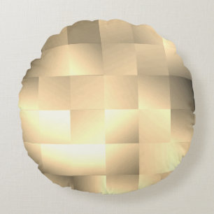 Sepia Tones in Square Pattern Rundes Kissen