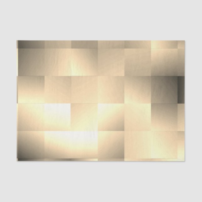 Sepia Tones in Square Pattern Seidenpapier (Vorderseite)