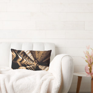 Sepia Train Seats Lendenkissen