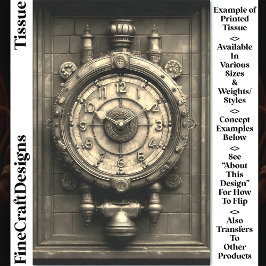 Sepia Viktorianisch Steampunk CZ2S Decoupage Seidenpapier