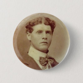 sepia Viktorianischer gut aussehender Typ Button