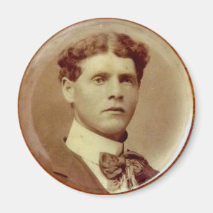 sepia Viktorianischer gut aussehender Typ Magnet