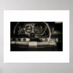 Sepia-Vintage-Plymouth-Fury-Plakatdruck Poster