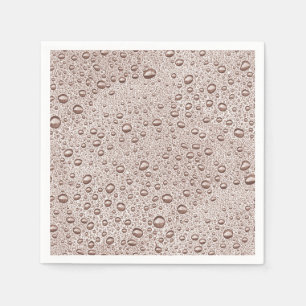 Sepia-Wassertropfen Serviette